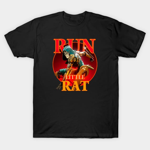 Ash - Run Little Rat T-Shirt by Paul Draw